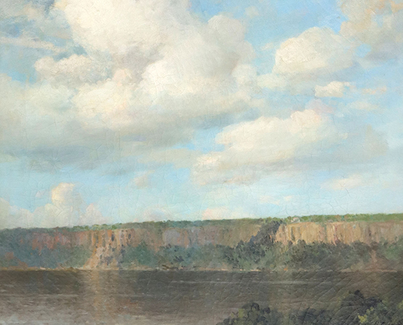 Bayard Henry Tyler (1855-1931), American, “The Palisades Hudson River Oil on Canvas